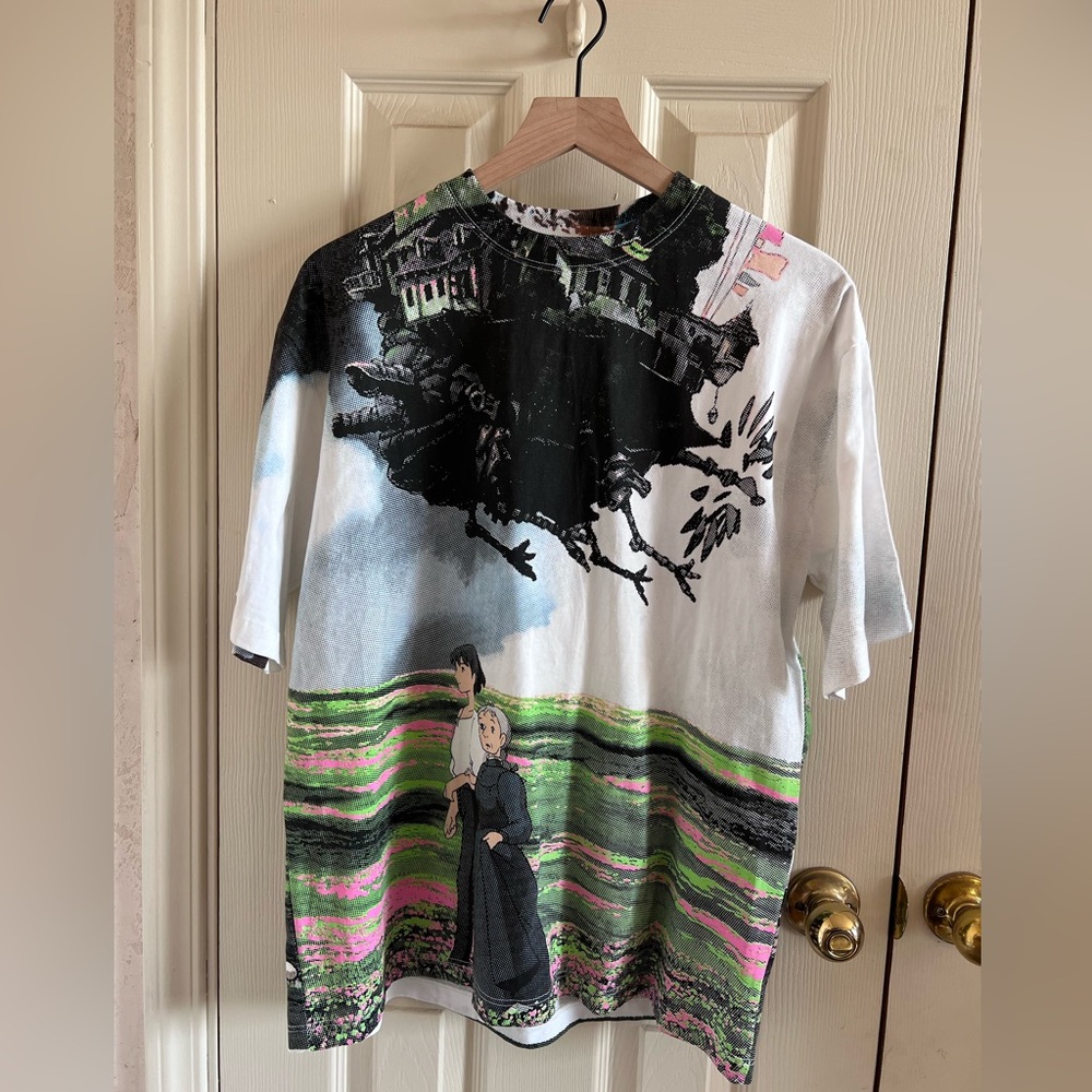 Rucking Fotten Howl’s Moving Castle all over print shirt, size M. NEW